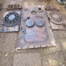 Panzer V  Panther motordeck set of ventilation grills and maintance hatch with armor plate